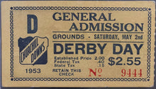 Load image into Gallery viewer, 1952 Kentucky Derby GA Ticket Stub Churchill Downs PSA Dark Star Winner Vintage