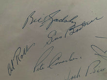Load image into Gallery viewer, 1953-54 Chicago Blackhawks Team Signed Autographed Sheet NHL Hockey x14