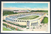 Load image into Gallery viewer, 1940's Buffalo Civic Stadium Buffalo New York Football Postcard VTG Near Mint