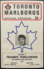 Load image into Gallery viewer, 1969 MLG Jr A Hockey Program Toronto Marlboros vs Hamilton Red Wings Steve Shutt