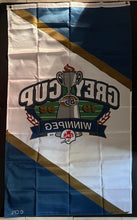 Load image into Gallery viewer, 1998 Grey Cup CFL Football Winnipeg Full Size Street Banner Calgary vs Hamilton