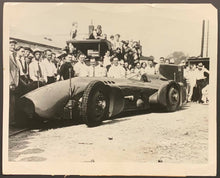 Load image into Gallery viewer, 1932 Press News Photo Sir Malcolm Campbell Breaks Automobile Speed Record 8x10