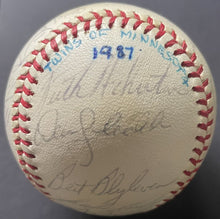 Load image into Gallery viewer, 1987 Minnesota Twins Team Autographed Baseball Signed x30 Kirby Puckett JSA LOA