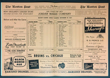 Load image into Gallery viewer, 1947 Boston Garden NHL Hockey Program Bruins vs Toronto Maple Leafs Schmidt