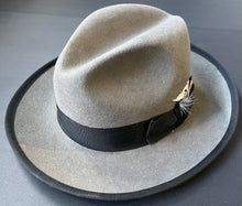 Load image into Gallery viewer, Frank Finnigan Worn Fedora 1993 Toronto Maple Leafs F. Lacombe Chapelier NHL