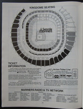 Load image into Gallery viewer, 1977 Seattle's Kingdome MLB Program Seattle Mariners vs California Angels VTG