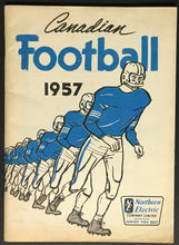 Load image into Gallery viewer, 1957 CFL Football Big Four Rules Of The Game Book + Season Schedule + Vintage