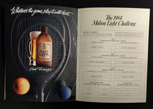 Load image into Gallery viewer, 1983 Maple Leaf Gardens Molson Light Challenge Tennis Tour Program + Ticket Stub