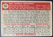 Load image into Gallery viewer, 1952 Topps Baseball #264 Roy Hartsfield MLB Card Boston Braves 5th Series