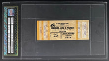 Load image into Gallery viewer, 1977 Emerson, Lake and Palmer Slabbed Graded Ticket Stub NM-MT 8 iCert Vintage