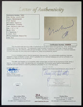 Load image into Gallery viewer, Muhammad Ali Autographed Signed Cut Index Card Boxing VTG JSA LOA Cassius Clay