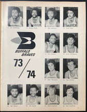 Load image into Gallery viewer, 1974 NBA Game Program Toronto Maple Leaf Gardens Buffalo Braves New York Knicks