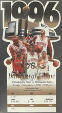 Load image into Gallery viewer, Allen Iverson First Game NBA Debut Ticket Philadelphia 76ers iCert EX-NM 6.5