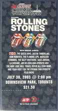 Load image into Gallery viewer, 2003 SARS Benefit Concert Ticket Downsview Park Toronto Rolling Stones Headlinew