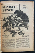 Load image into Gallery viewer, January 1947 New Sports Pulp Magazine Vintage Boxing Stories Novel Of The Ring