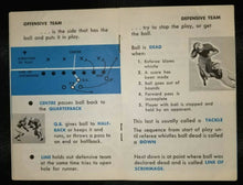 Load image into Gallery viewer, 1959 Shell Oil Canadian Pro College Football Handbook Pocket Sked Game Schedule