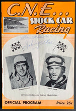 Load image into Gallery viewer, 1954 CNE Stock Car Racing Program Autographed x6 Drivers Cover + Inside Pages