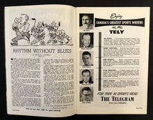 Load image into Gallery viewer, 1956 Maple Leaf Gardens NHL Hockey Program VTG Leafs vs Rangers Ron Stewart