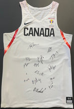 Load image into Gallery viewer, Team Canada 2019 FIBA World Cup Autographed Basketball Jersey Signed CBF LOA