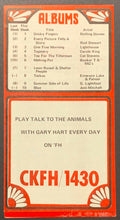 Load image into Gallery viewer, 1971 CKFH Radio Survey Record Chart Toronto Music Bee Gees The Raiders