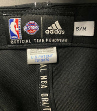 Load image into Gallery viewer, Detroit Pistons Basketball Official NBA Draft Adidas Baseball Cap Hat Size S / M