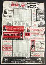 Load image into Gallery viewer, 1971 Robert Kennedy Stadium Baseball Program Washington Senators vs Cleveland