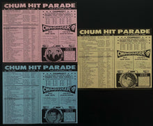 Load image into Gallery viewer, 1964 Full Set 52 Chum Charts Rock N' Roll History Vintage Radio Survey Music