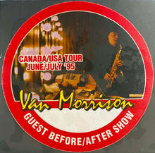 Load image into Gallery viewer, 1995 Van Morrison Canada/USA Tour Guest Before/After Show iCert NM 7