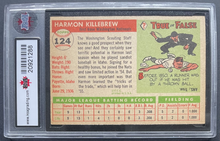 Load image into Gallery viewer, 1955 Topps Baseball #124 Harmon Killebrew Rookie Card MLB Nationals KSA ENM 6