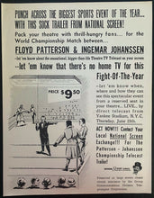 Load image into Gallery viewer, Patterson Johansson Heavyweight Championship Fight Letter Closed Circuit TV