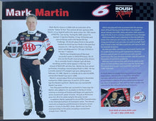Load image into Gallery viewer, 2006 Mark Martin Signed Promo Roush Racing Photo Card + NASCAR Schedule