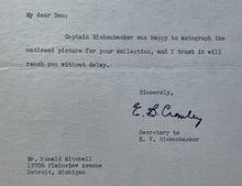 Load image into Gallery viewer, Eddie Rickenbacker Signed Type 1 Photo + Letter Autographed Military JSA LOA