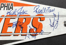 Load image into Gallery viewer, 1991-92 Philadelphia Flyers Team Signed NHL Hockey Pennant x11 Autographs