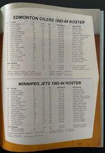 Load image into Gallery viewer, 1983 Edmonton Oilers Program Wayne Gretzky Hat Trick 40th Goal Hockey NHL VTG