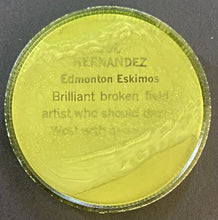 Load image into Gallery viewer, 1963 Nalley's Potato Chips CFL Football Token Plastic Coin #107 Joe Hernandez