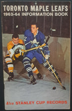 Load image into Gallery viewer, 1963/64 Toronto Maple Leafs Stanley Cup Champions Information Guide Vintage NHL