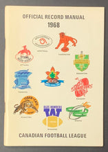 Load image into Gallery viewer, 1968 CFL Football Official Record Manual + Letter Addressed To Cleveland Browns