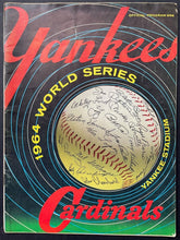 Load image into Gallery viewer, 1964 New York Yankees vs. St. Louis Cardinals World Series Program MLB Baseball