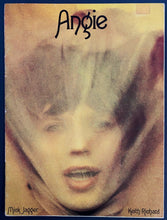 Load image into Gallery viewer, 1973 Rolling Stones Angie Sheet Music Mick Jagger Cover Keith Richards