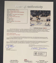 Load image into Gallery viewer, Autographed Buffalo Sabres Gilbert Perreault French Connection Photo NHL Signed