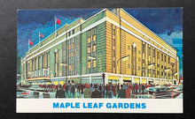 Load image into Gallery viewer, 1960's Maple Leaf Gardens Home Of The Toronto Maple Leafs NHL Hockey Postcard
