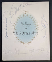 Load image into Gallery viewer, Katharine Hepburn Autographed Signed Cruise Album R.M.S Queen Mary Vintage JSA