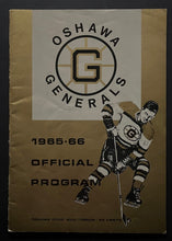 Load image into Gallery viewer, 1965 Oshawa Generals vs St Catharines Blackhawks OHL Hockey Program Bobby Orr