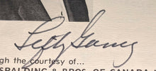 Load image into Gallery viewer, Lefty Gomez MLB HOFer Autographed Program Page 1975 City Of Brantford Sports JSA
