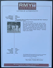 Load image into Gallery viewer, 1923 President Harding Type 1 B&W Photo White House Tennis Courts Bill Tilden