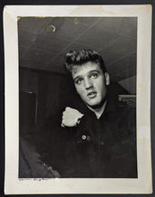 Load image into Gallery viewer, 1956 Elvis Presley Type 1 Photograph Signed By Photographer Norman Bergson VTG