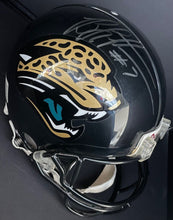 Load image into Gallery viewer, Byron Leftwich Fred Taylor Jacksonville Jaguars Signed Riddell Helmet NFL JSA