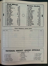 Load image into Gallery viewer, 1963 Detroit Olympia NHL Hockey Program Detroit Red Wings v Bruins Howe Cover