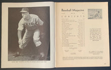 Load image into Gallery viewer, 1940 Bob Feller Autographed Signed Baseball Magazine Cleveland Indians MLB VTG