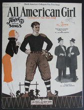 Load image into Gallery viewer, 1932 North America's Collegiate Football PVG Sheet Music - All American Girl